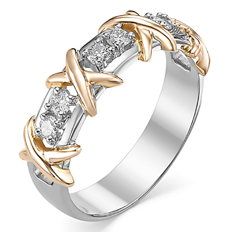 Кольцо, золото, бриллиант, 433-11001